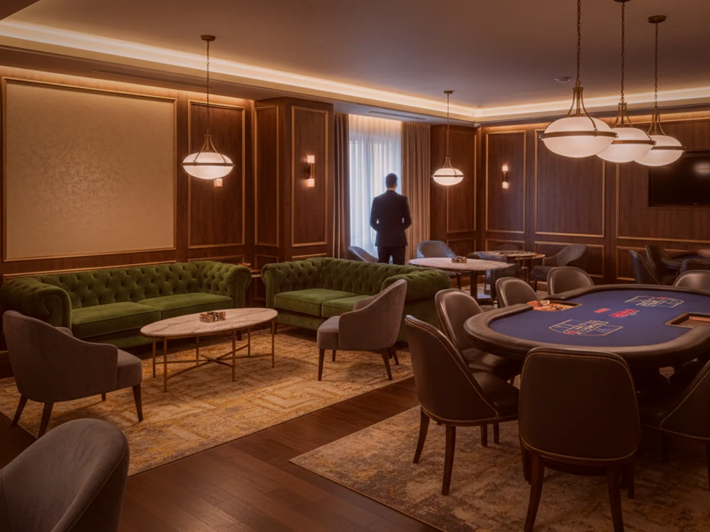 Sala widziana od strony kontuaru z herbatą